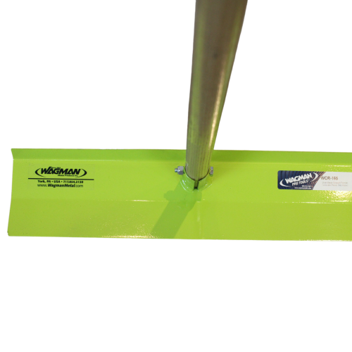 SERIES 165 STRAIGHT FERRULE STEEL BLADE CONCRETE PLACER, NO HOOK (54" VIRGIN MAPLE HANDLE, ROUNDED END) - WCR165