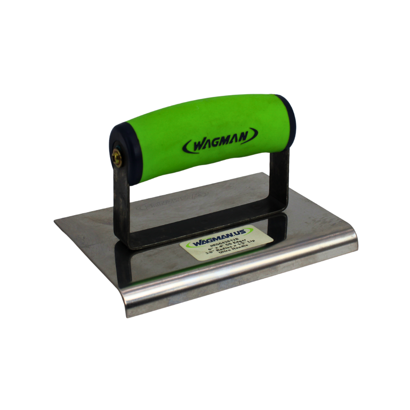 6" x 4" (1/2" RAD x 5/8" LIP) STAINLESS STEEL EDGER (ERGO-FIT HANDLE) - ES641258E